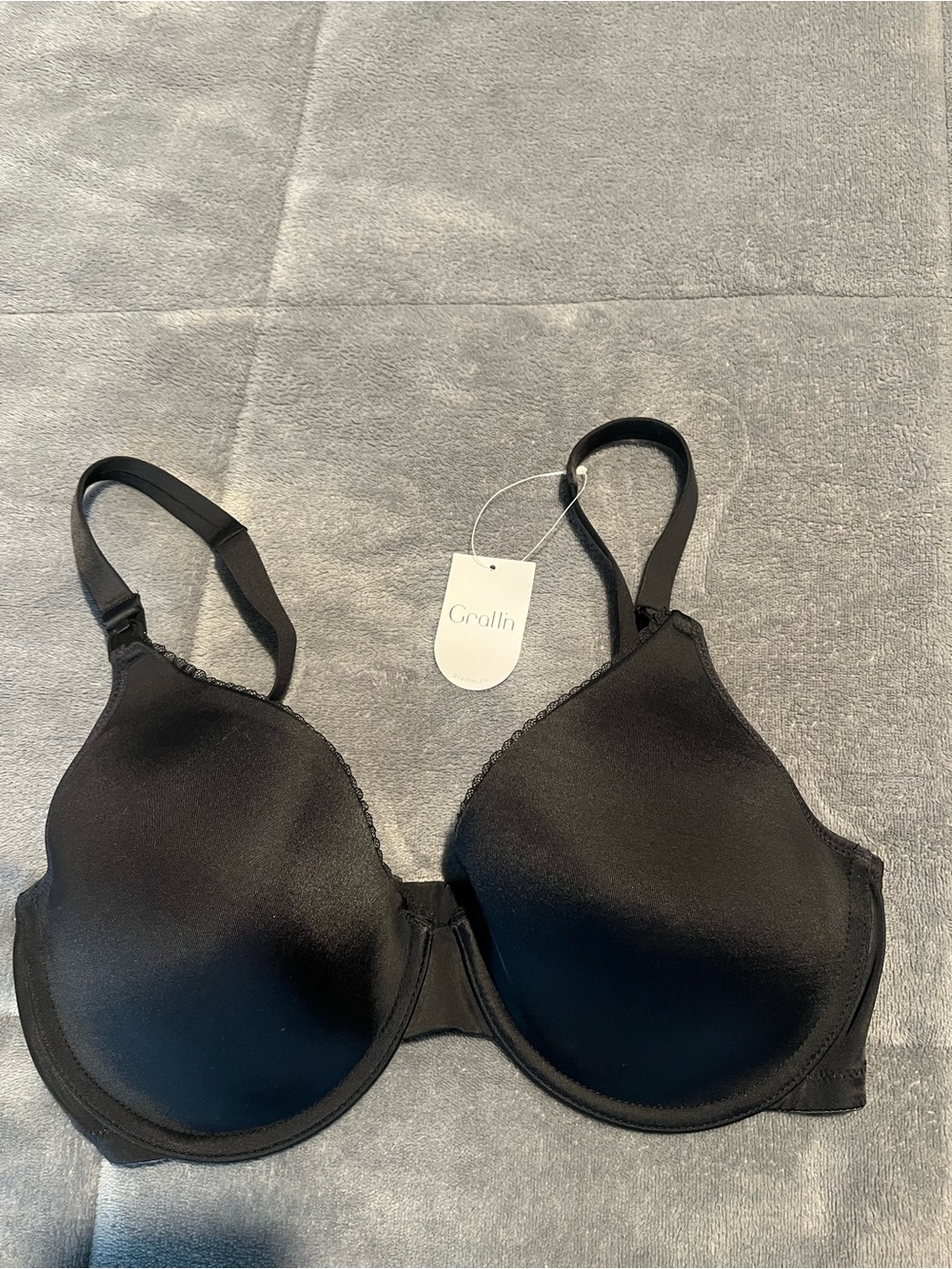 Black Gratlin Bra – Smooth Support for Everyday Wear